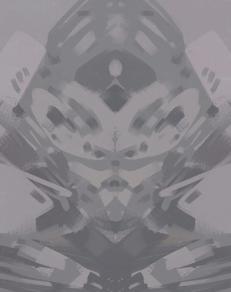 "La Escondida" 
Digital Painting on canvas, 67cm x 53cm