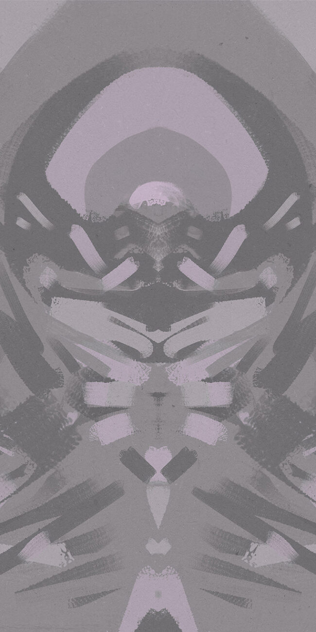 "La otra cara" 
Digital Painting on canvas, 67cm x 53cm