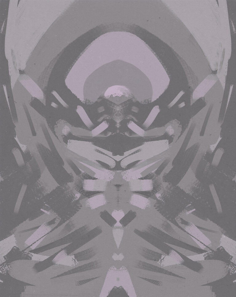 "La otra cara" 
Digital Painting on canvas, 67cm x 53cm